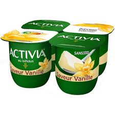 Danone Activia Brassé Vanilla 4 x 125 g